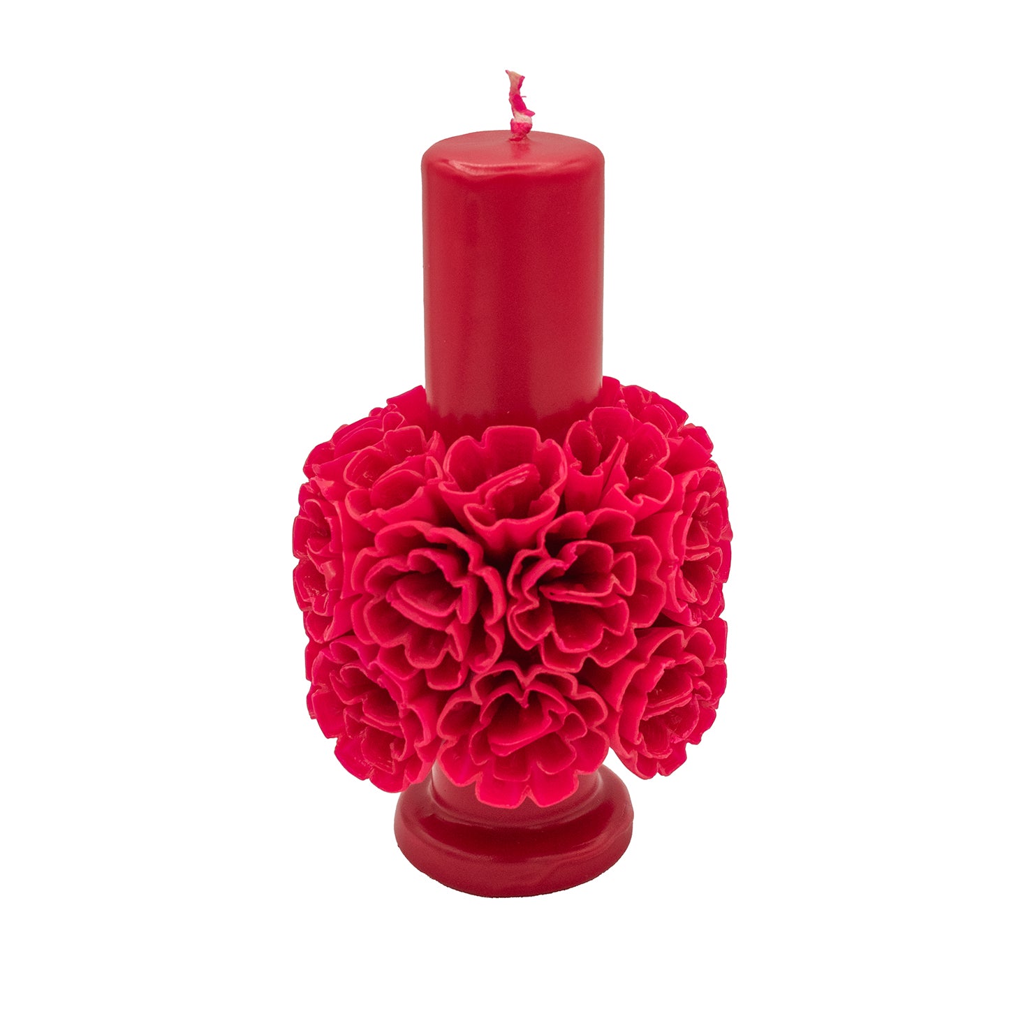 Flores de Teotitlán Pillar Candle