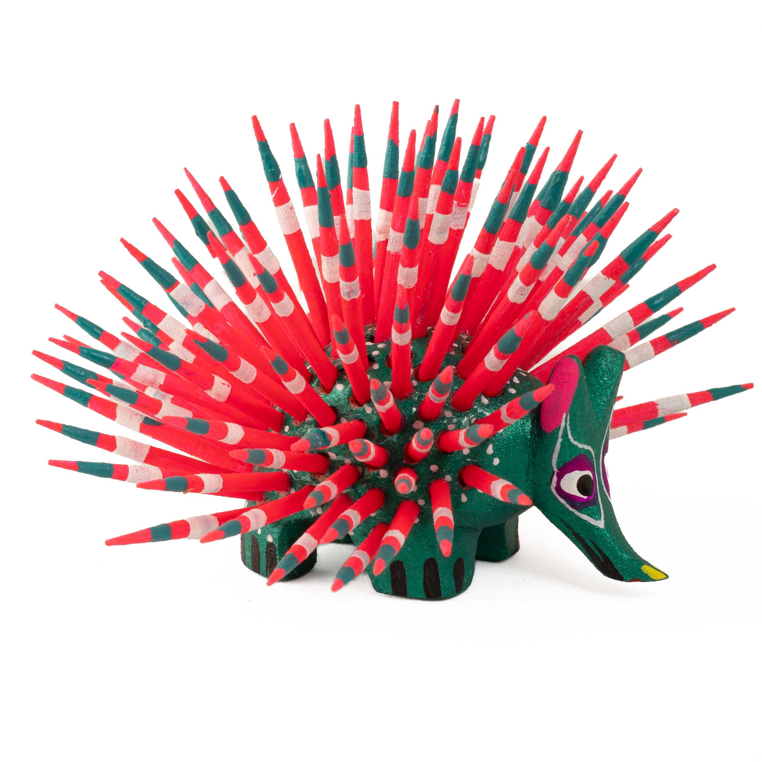 Large Porcupine Wooden Figurine