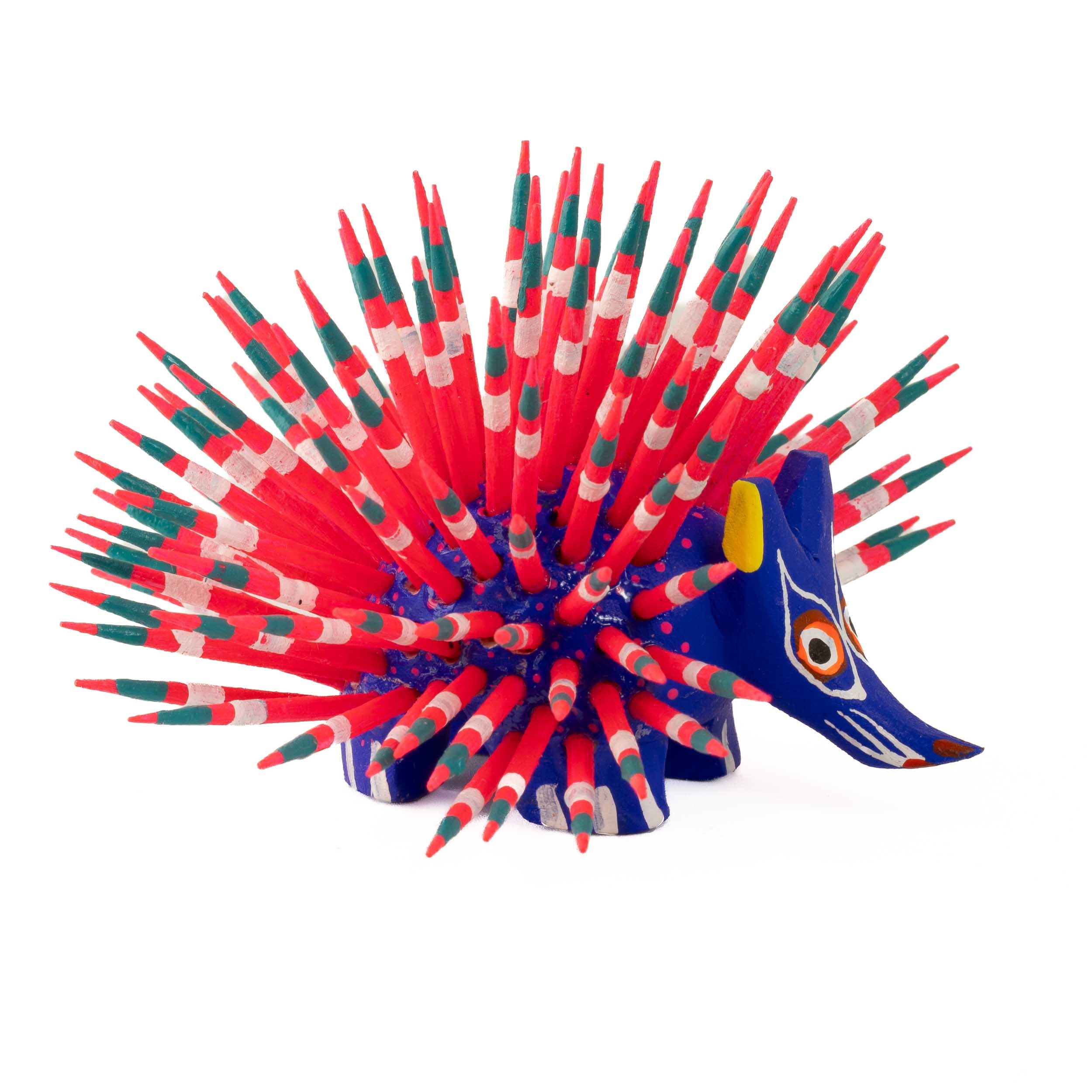 Large Porcupine Wooden Figurine