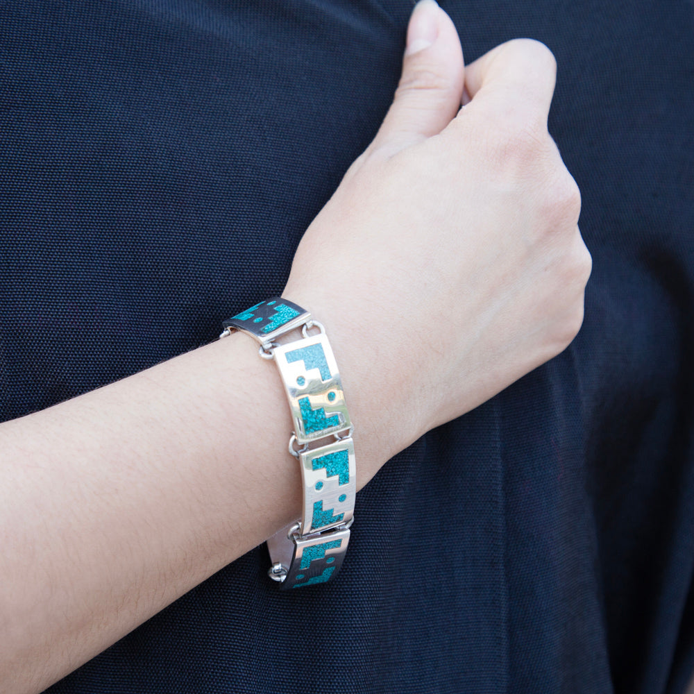 Sterling Silver Taxco's Stairs Bracelet