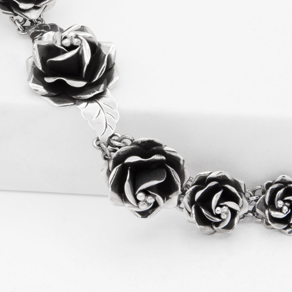 Sterling Silver Rosa Negra Bracelet