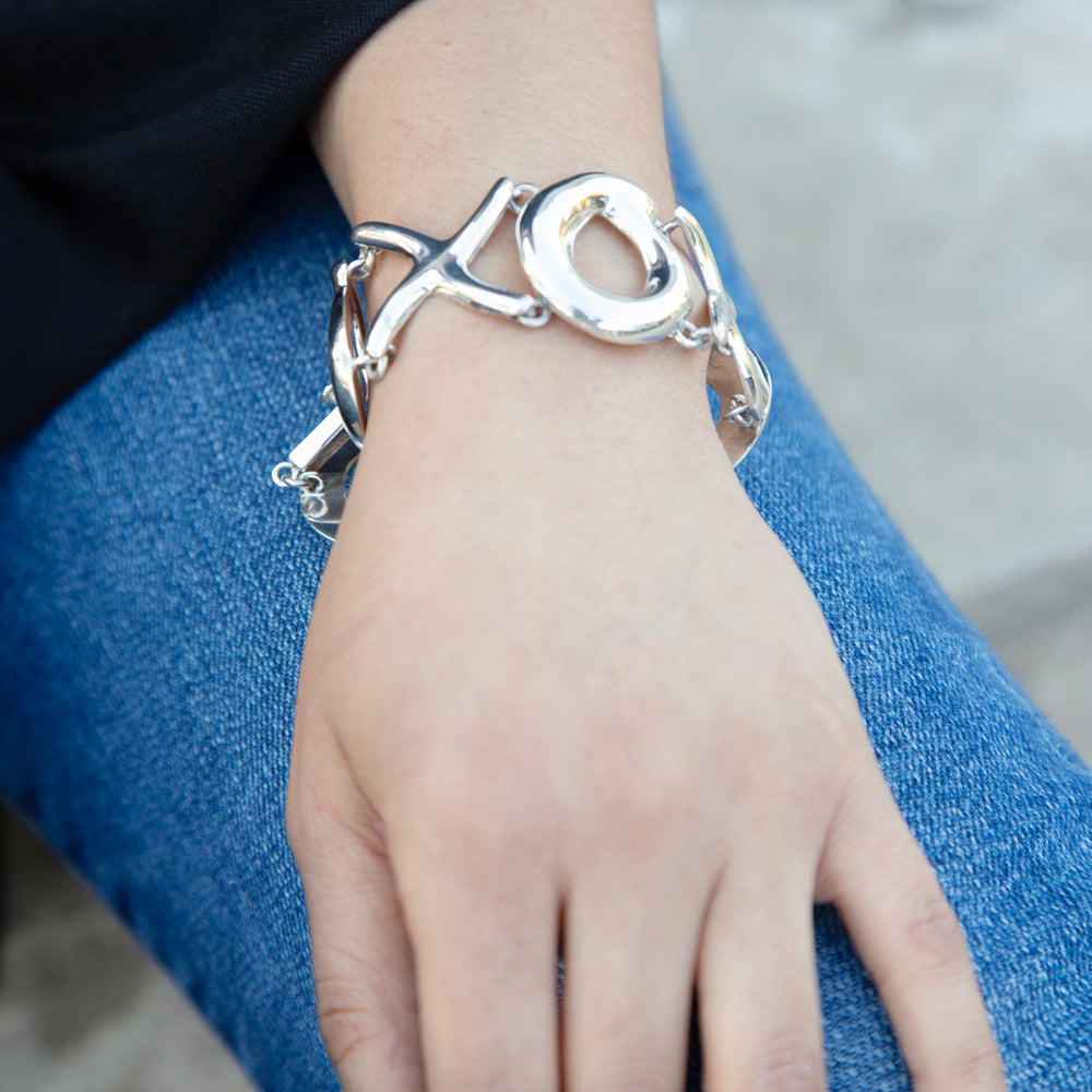 Sterling Silver XOXO Bracelet