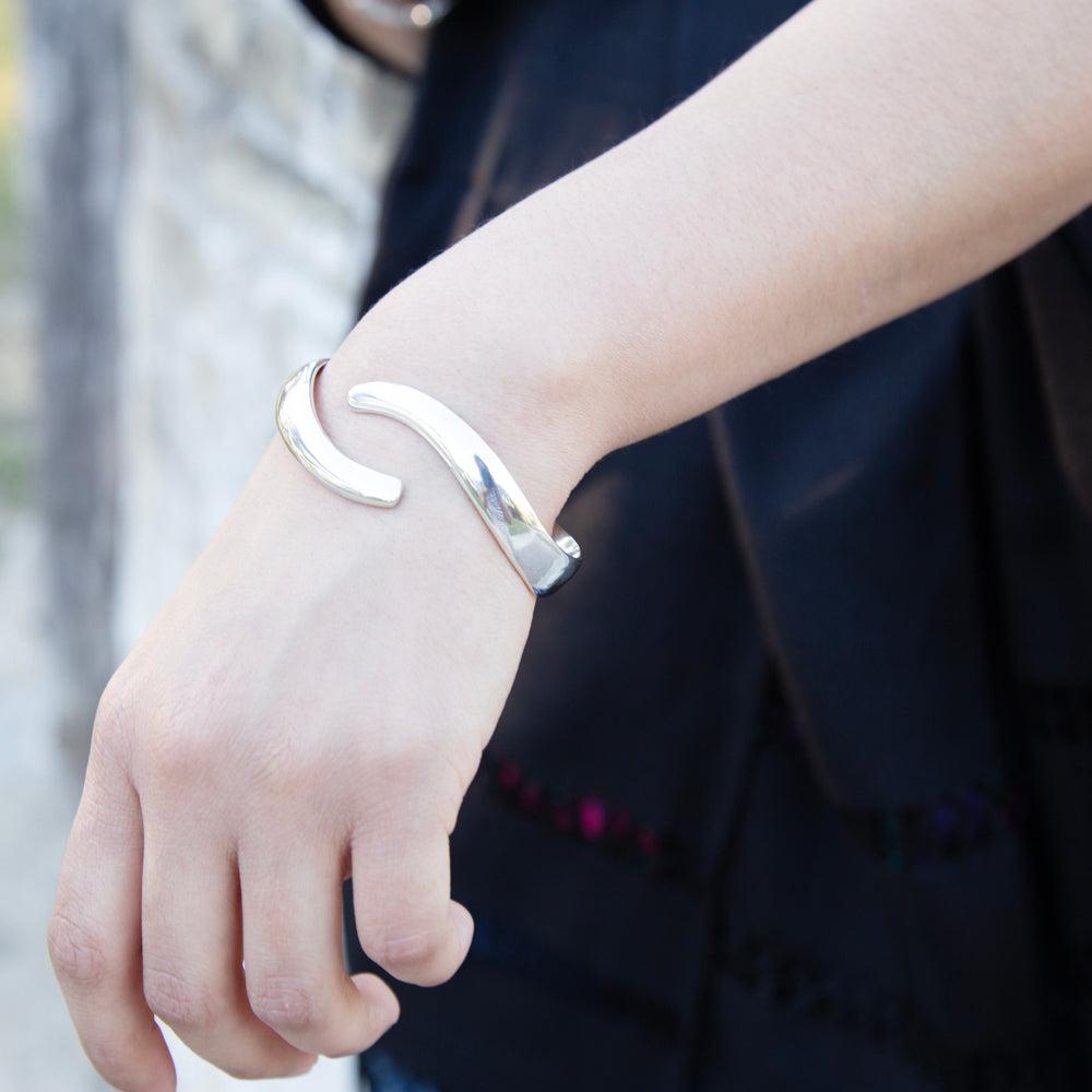 Sterling Silver Open Cuff