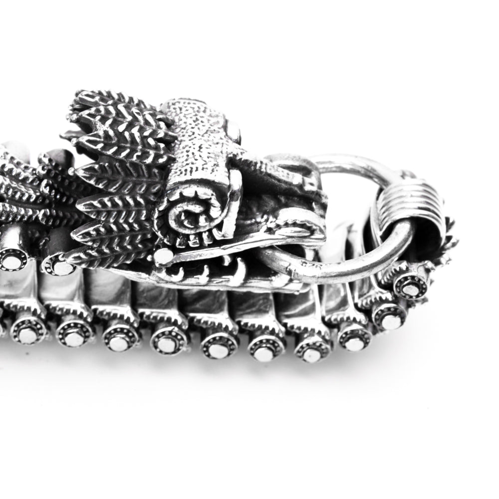 Sterling Silver Quetzalcoatl Bracelet