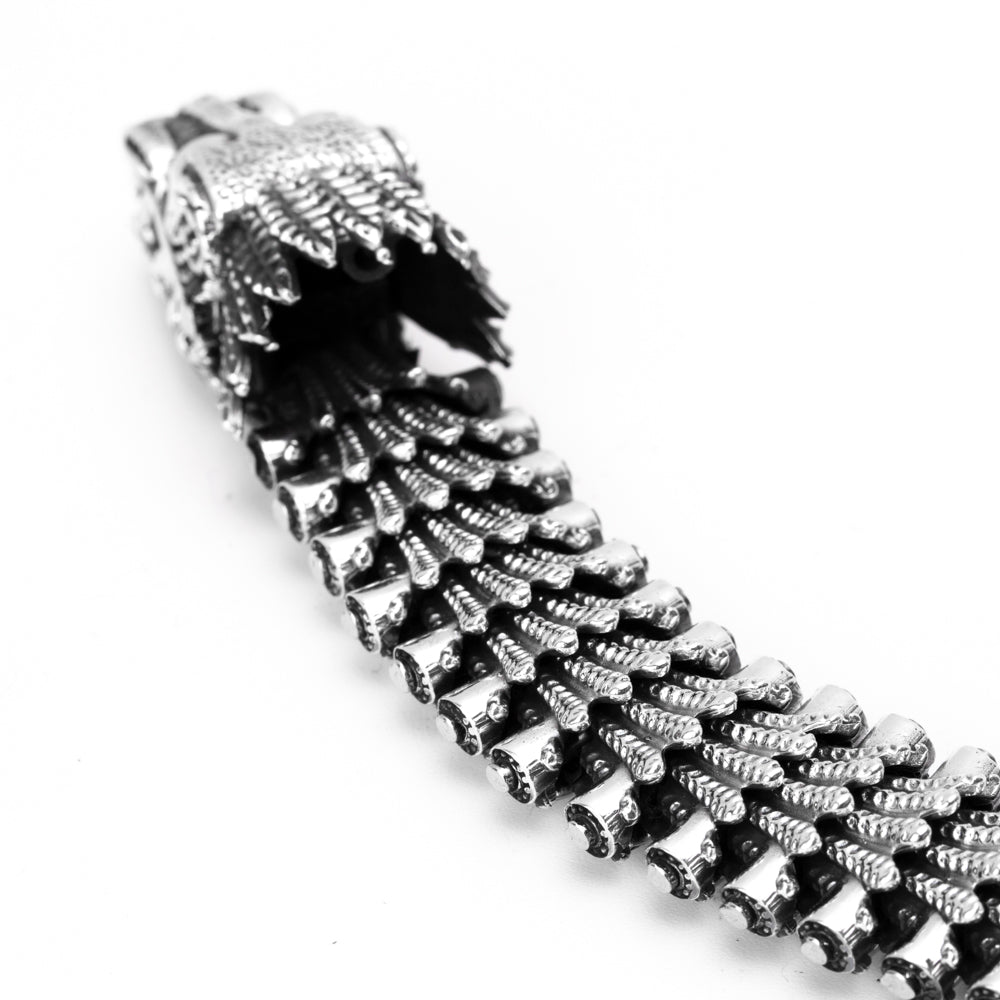 Sterling Silver Quetzalcoatl Bracelet