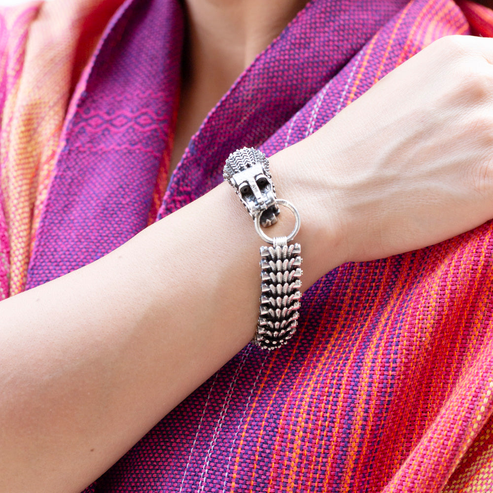 Sterling Silver Quetzalcoatl Bracelet