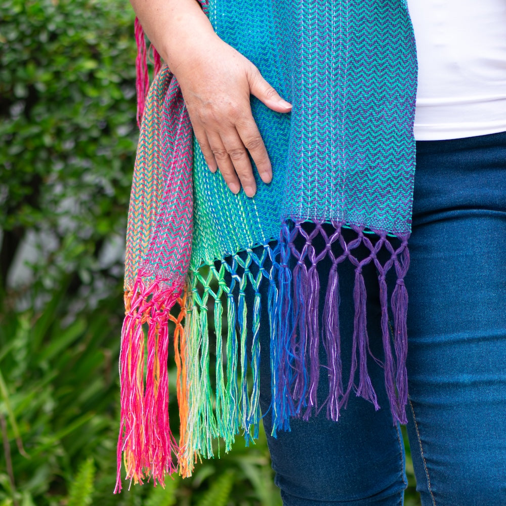 Ombre Multicolored Rebozo, or Shawl