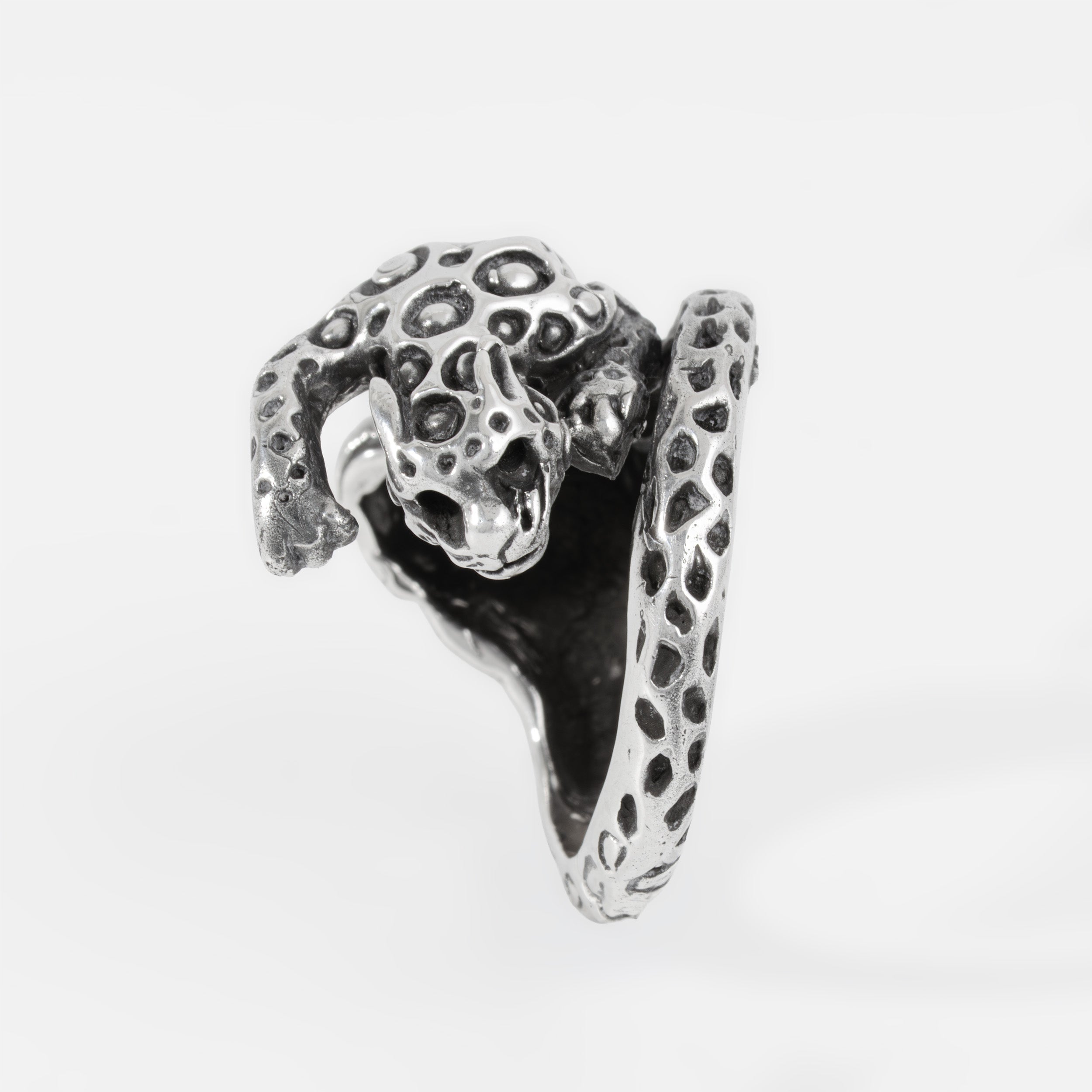 Sterling Silver Jaguar Ring