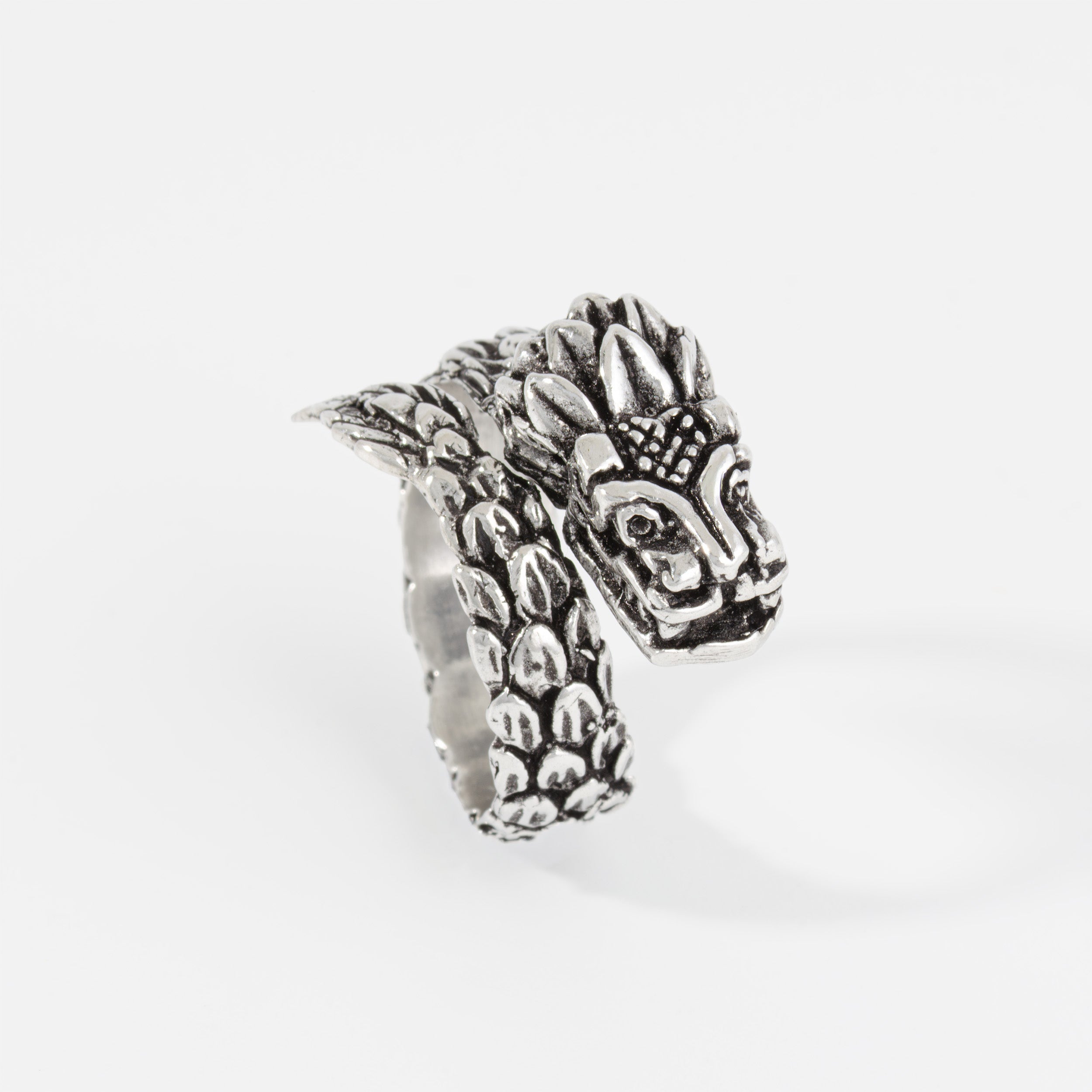 Sterling Silver Quetzalcoatl Ring