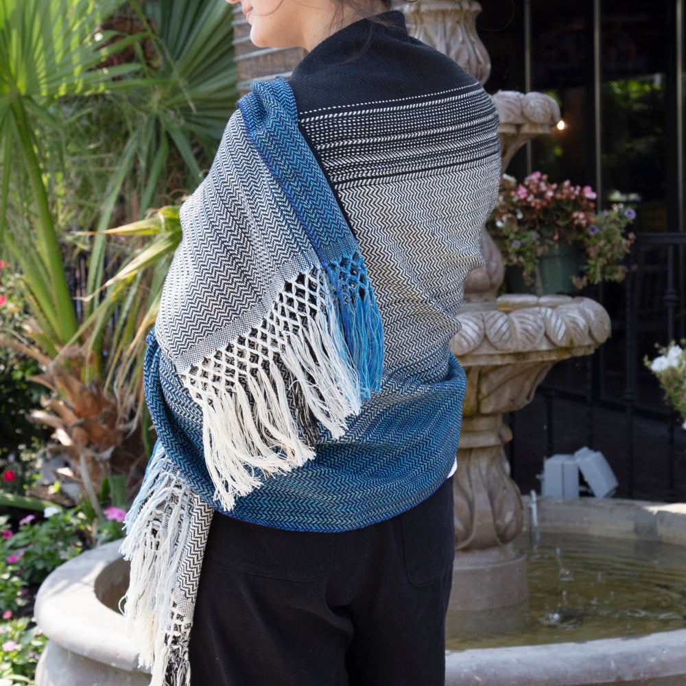 Ombre Multicolored Rebozo, or Shawl