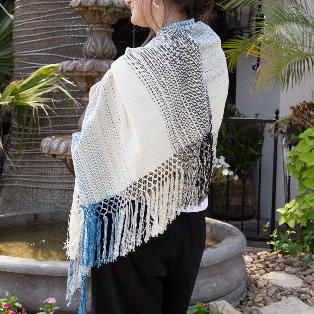Ombre Multicolored Rebozo, or Shawl