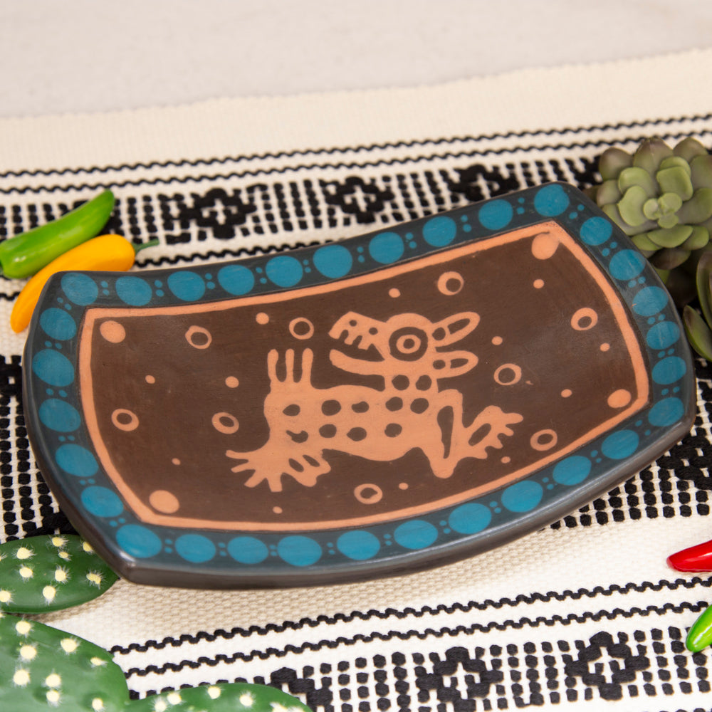 Zinapécuaro Rectangular Ceramic Trinket Dish