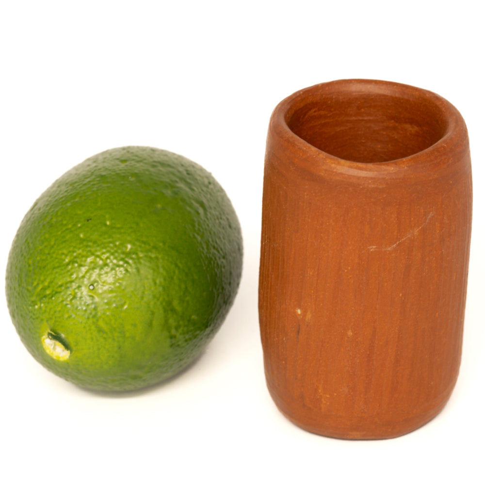 Red Clay Terracotta Smooth Tall Shot Glass