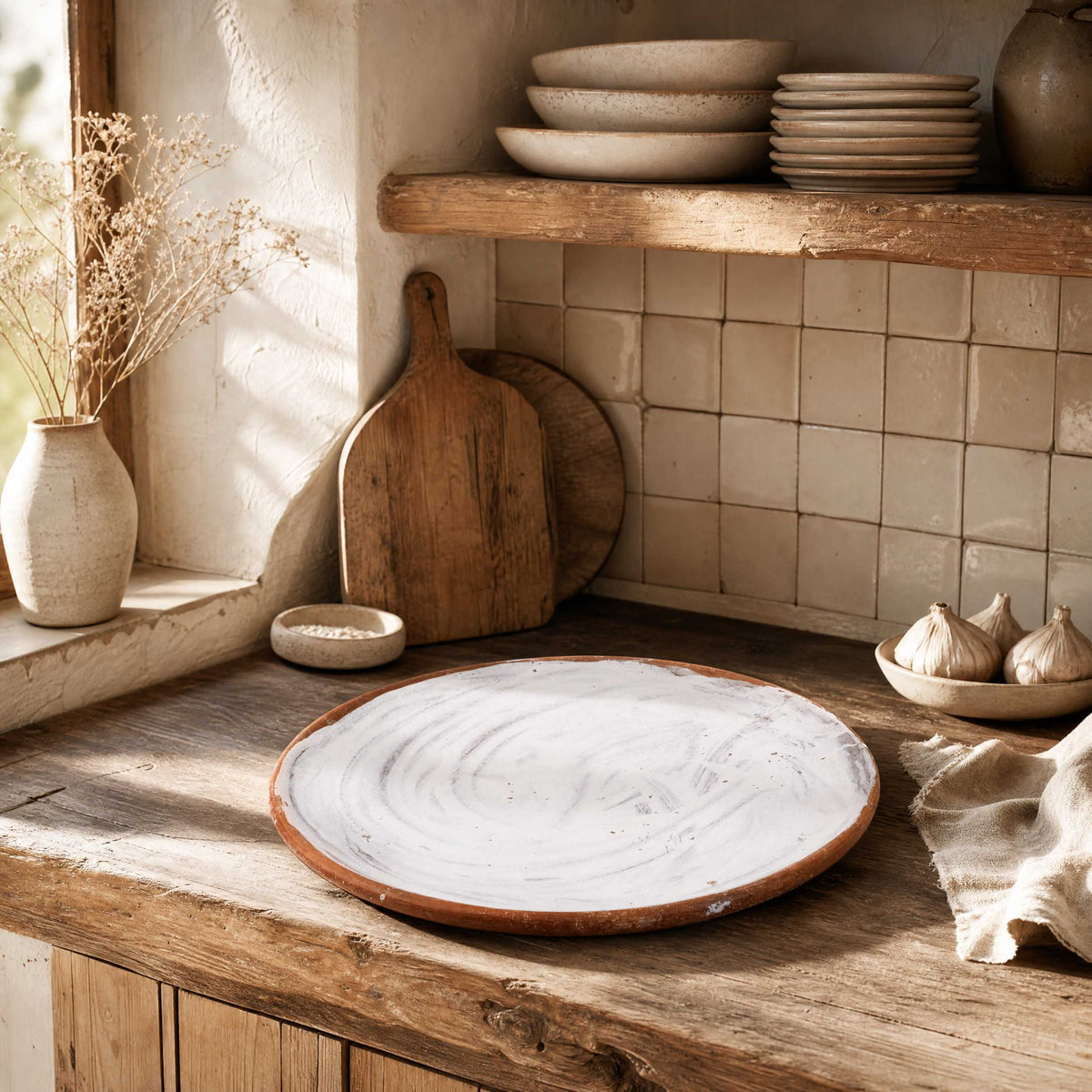 Red Clay Terracotta 11” Comal Griddle