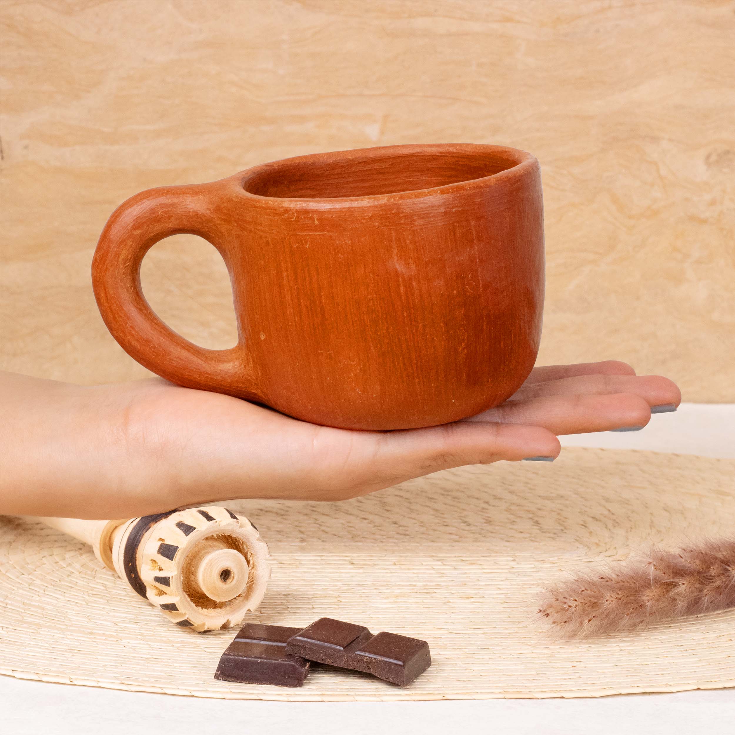 Red Clay Terracotta Mug