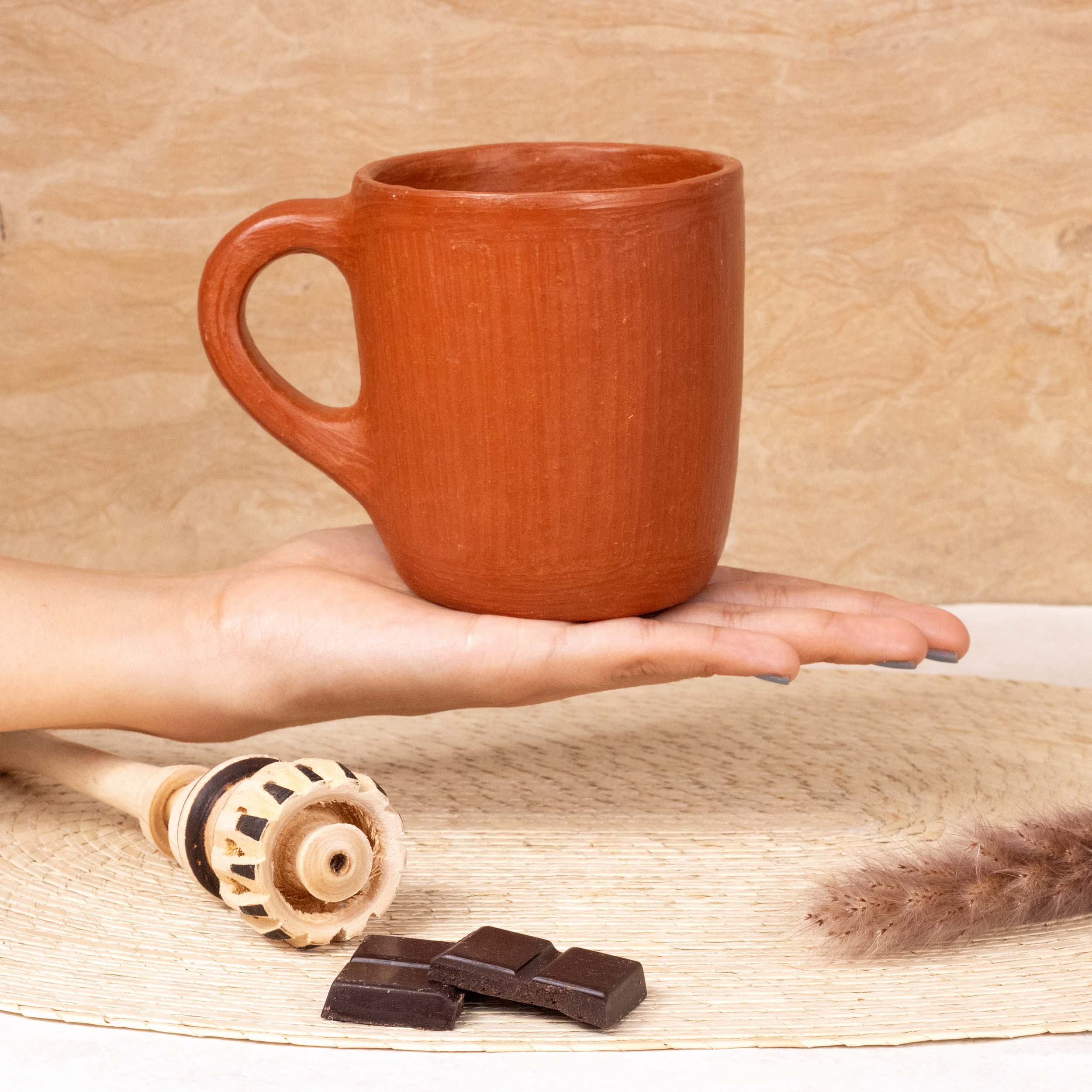 Red Clay Terracotta Mug