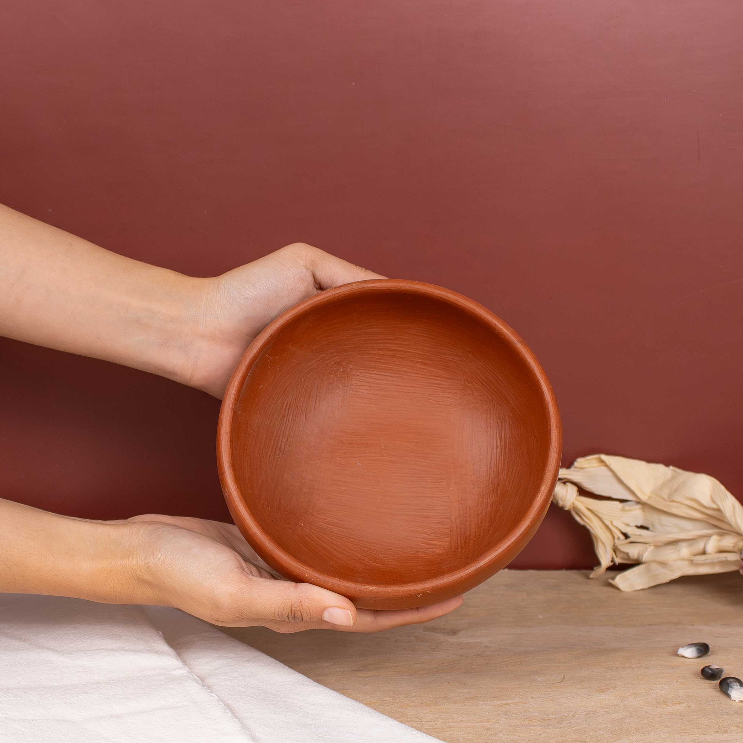 Red Clay Terracotta Cereal/Soup Bowl