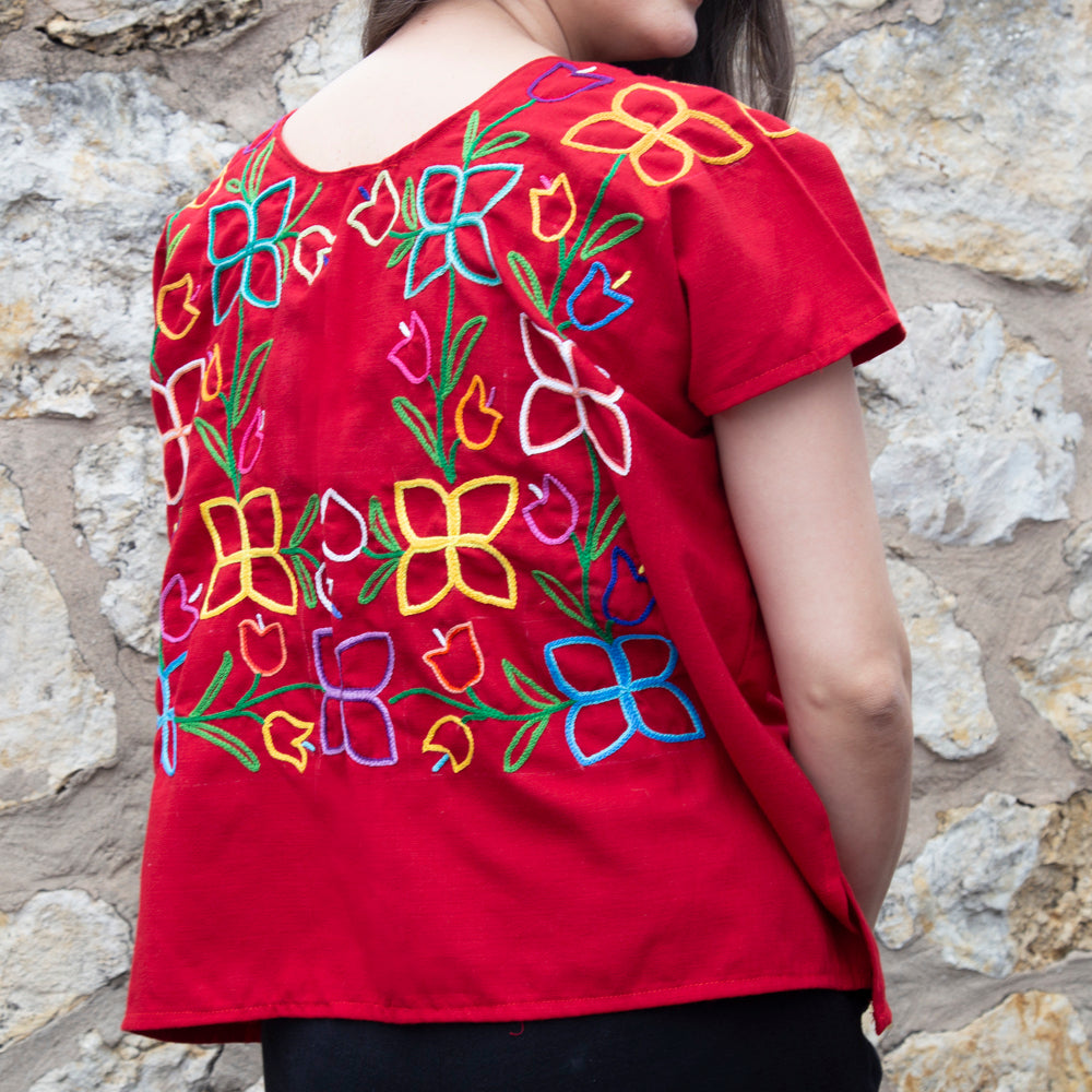 Flor de Hilo Cadenilla Huipil Blouse