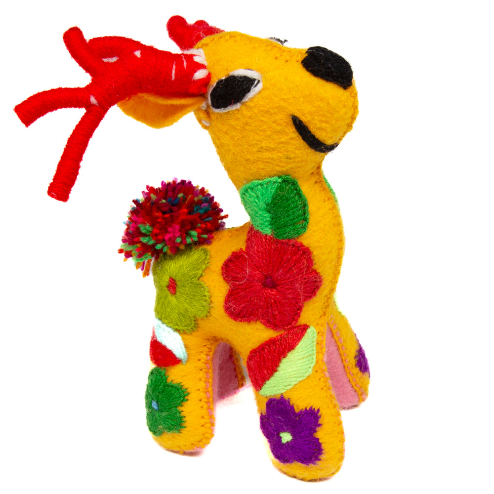 Deer Hand-Embroidered Stuffed Animal