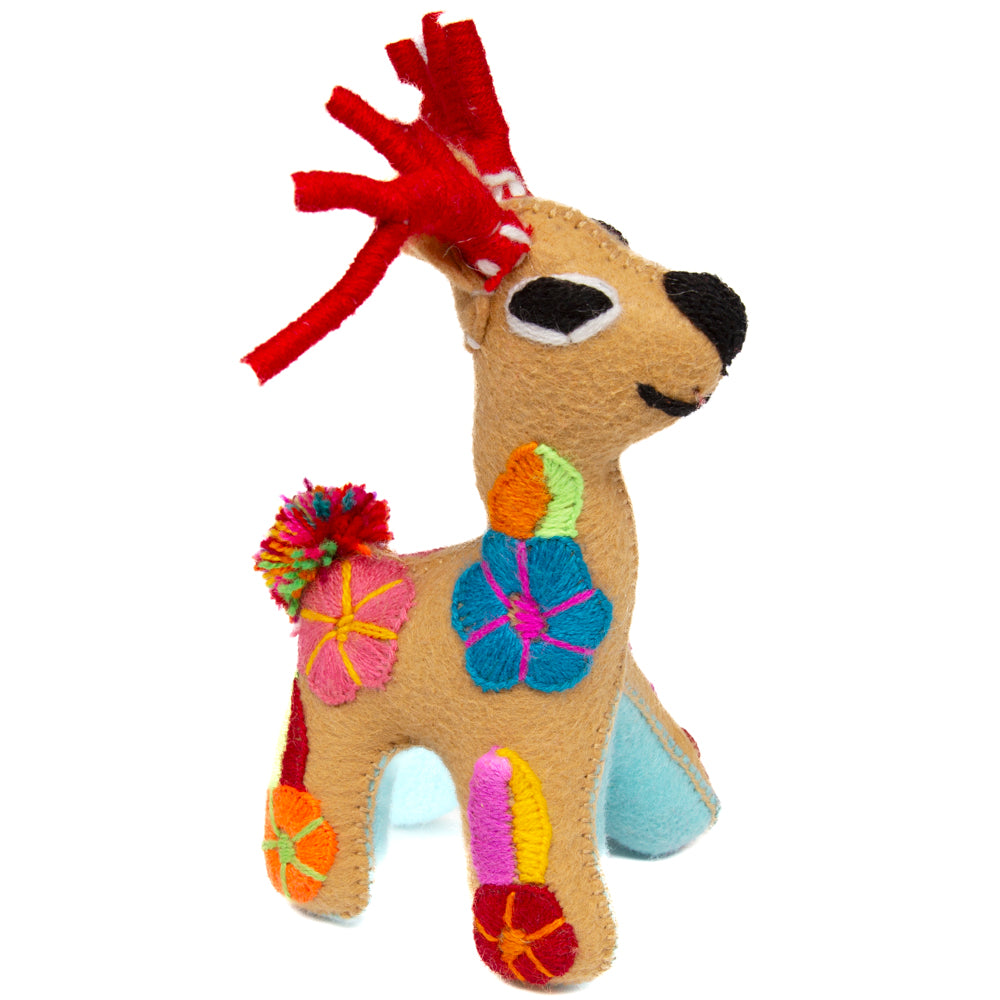 Deer Hand-Embroidered Stuffed Animal