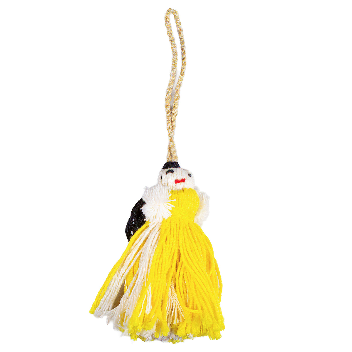 Mini Retazos Mexican Yarn Doll PomPom