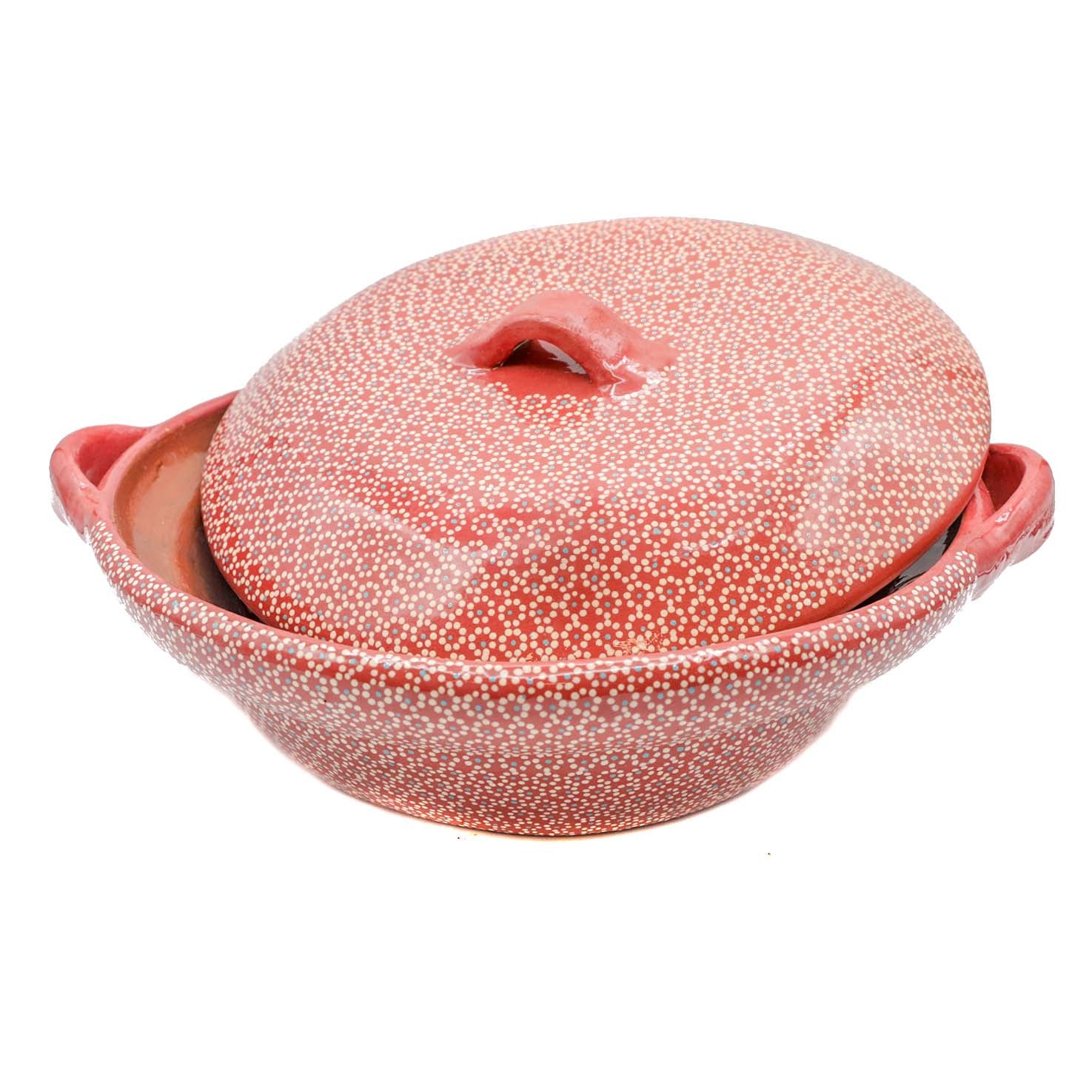 Capula Large Clay Cazuela with Lid