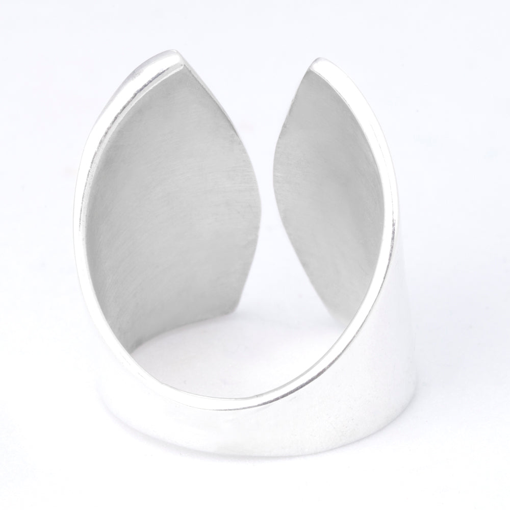 Sterling Silver Shield Adjustable Bold Ring