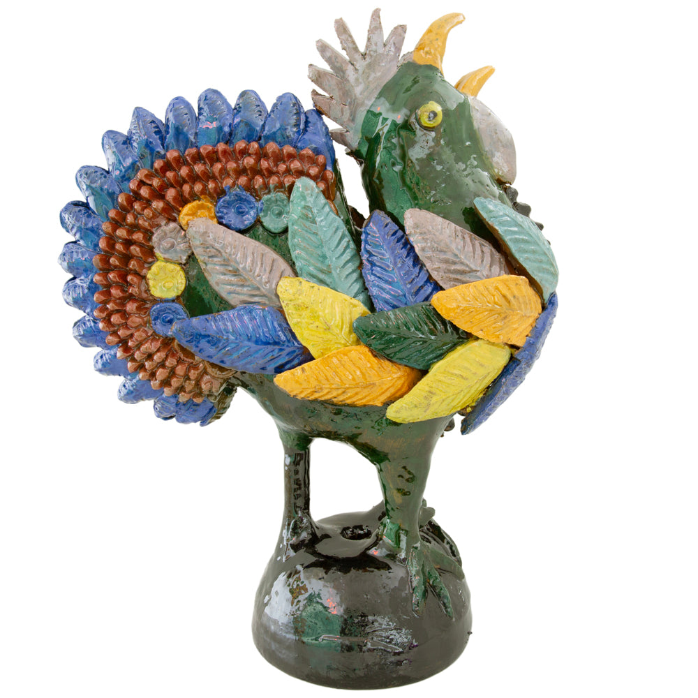 Gallo Colorido Rooster Decorative Sculpture