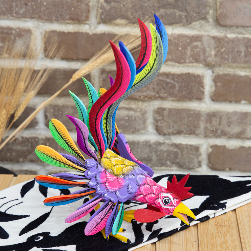El Gallo Large Rooster Alebrije