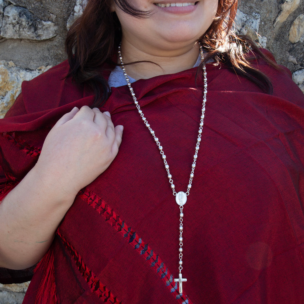 Sterling Silver San Judas/St Jude Rosary