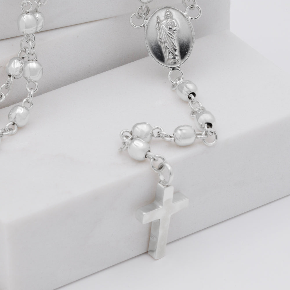 Sterling Silver San Judas/St Jude Rosary