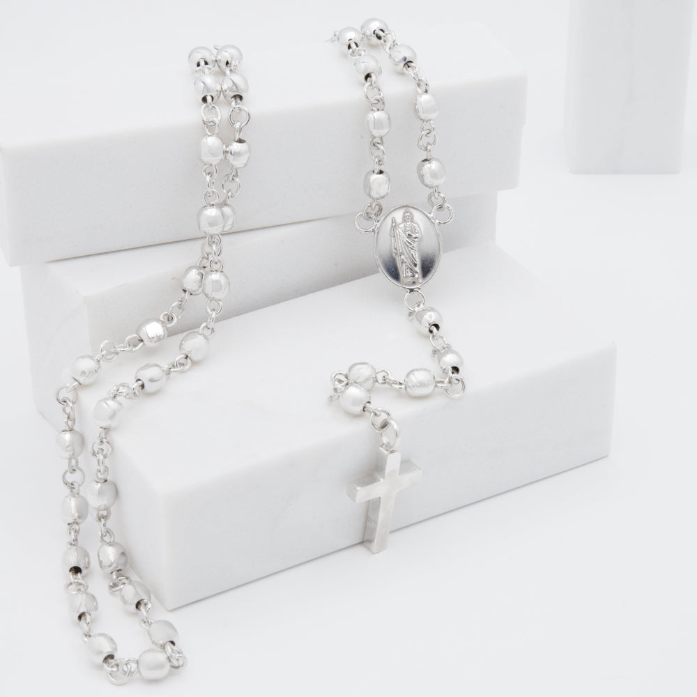 Sterling Silver San Judas/St Jude Rosary