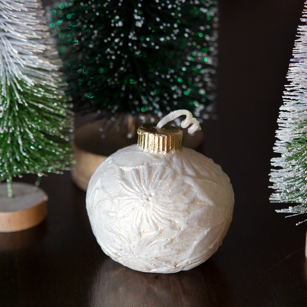 Christmas Ornament Beeswax Candle