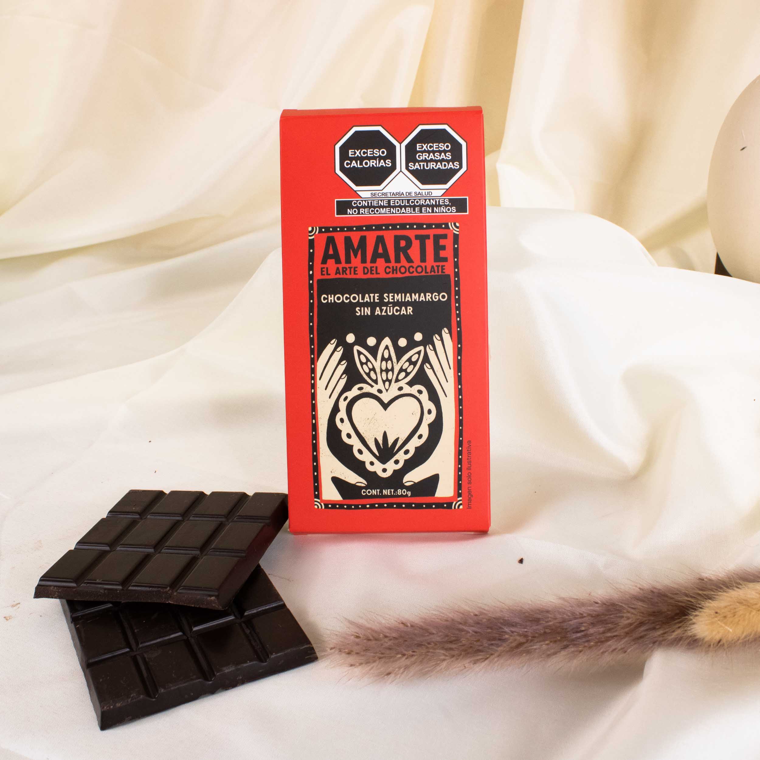 Bittersweet Dark Chocolate Bar with No Sugar