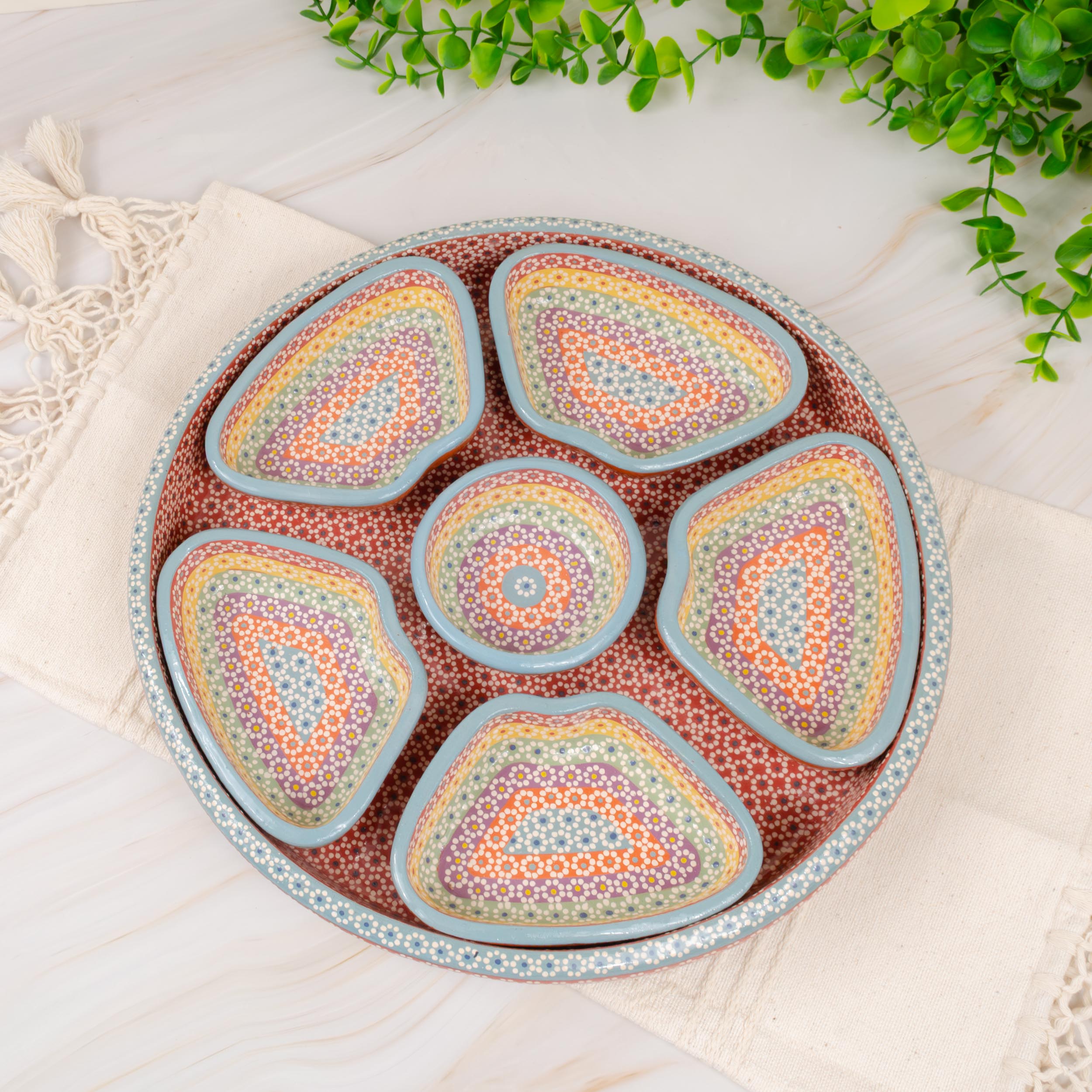 Capula Modular 7-Piece Round Serving Set | Lolo Mexican Capula Modular 7-Piece Round Serving Set | Lolo Mexican
