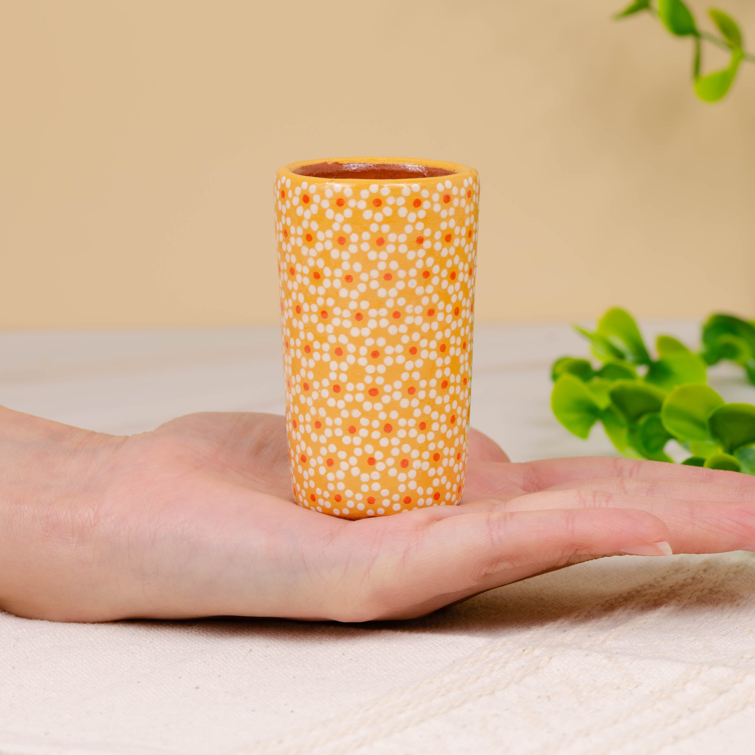 Capula Hand-Painted Clay Shot Glass