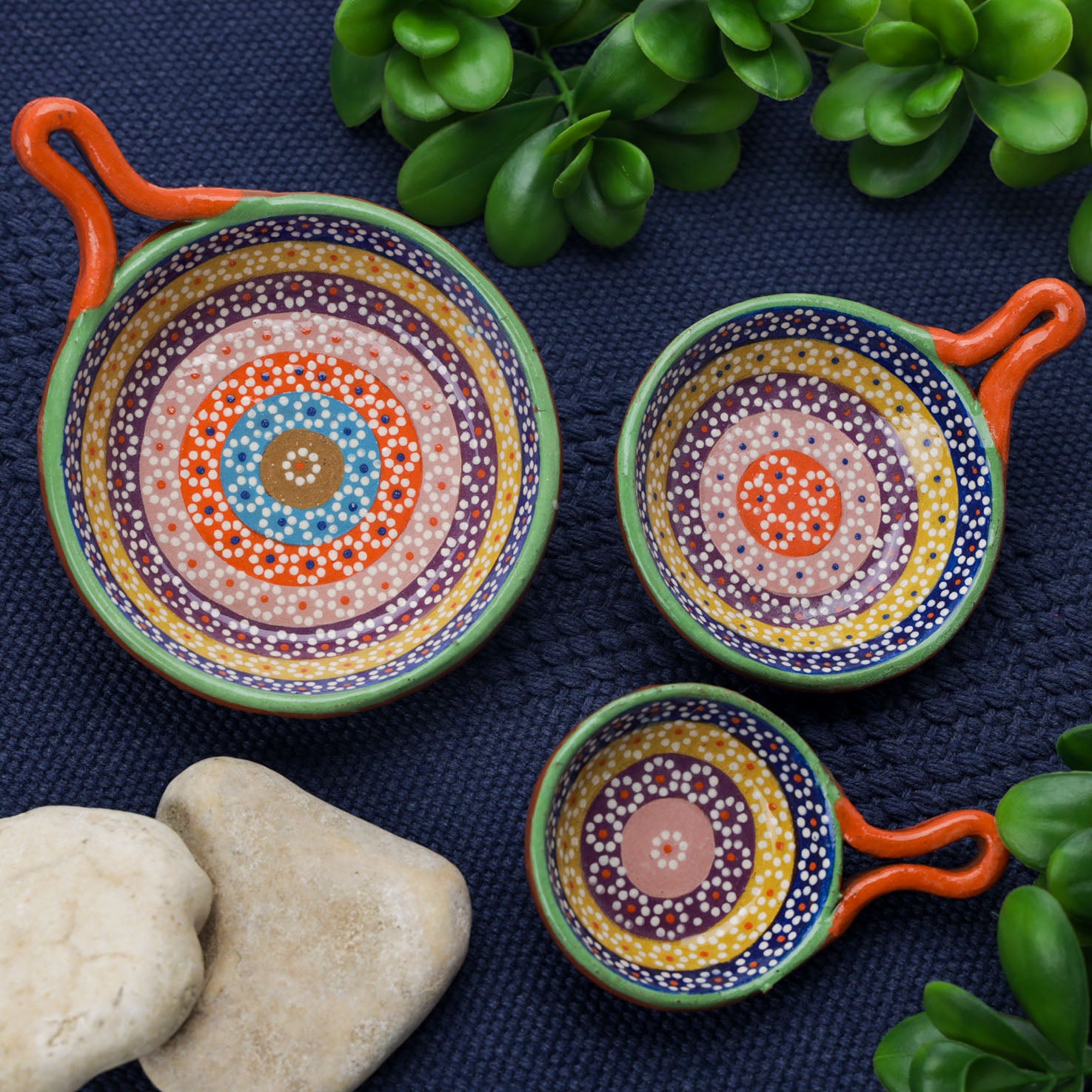 Comalitos, Set of 3 Decorative Dishes