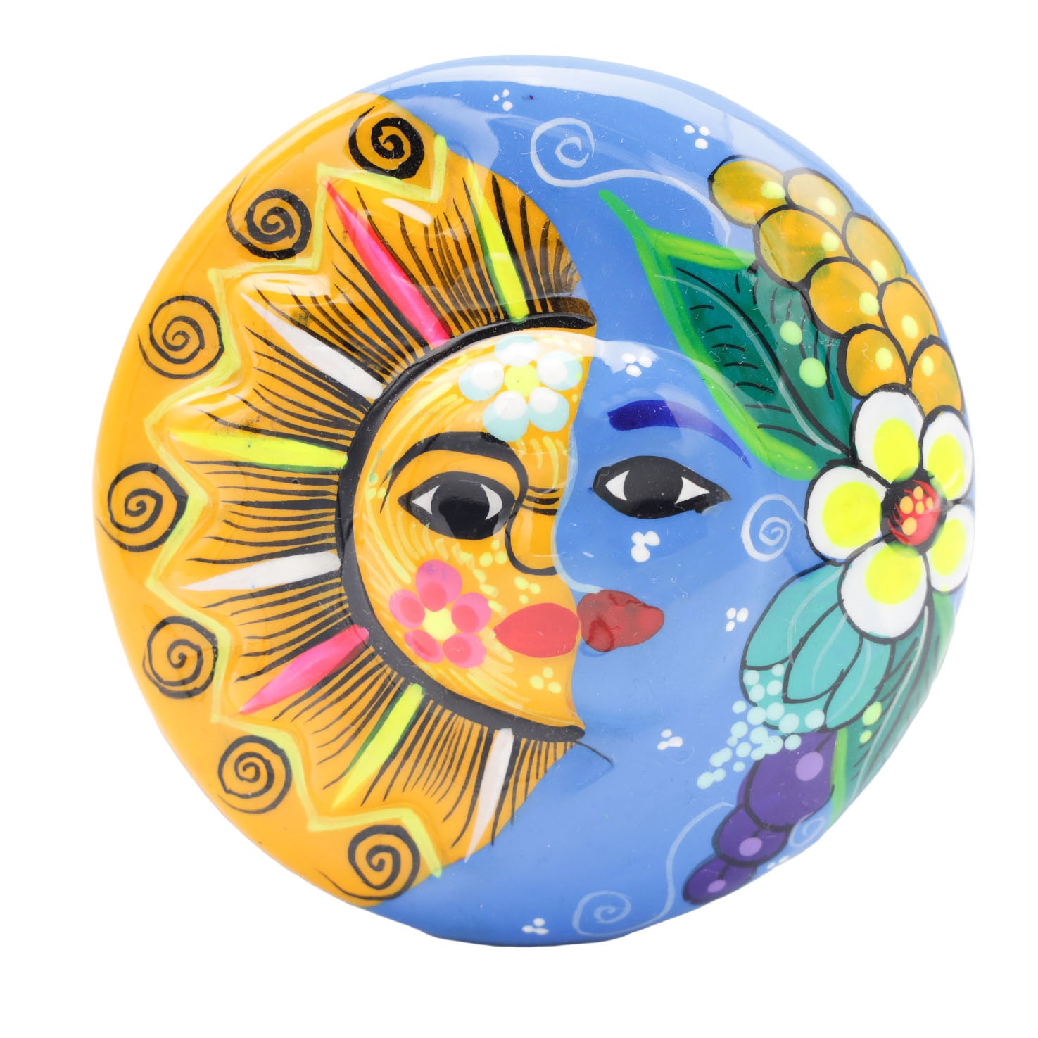 Hand-Painted Xalitla Clay Trinket/Jewelry Box