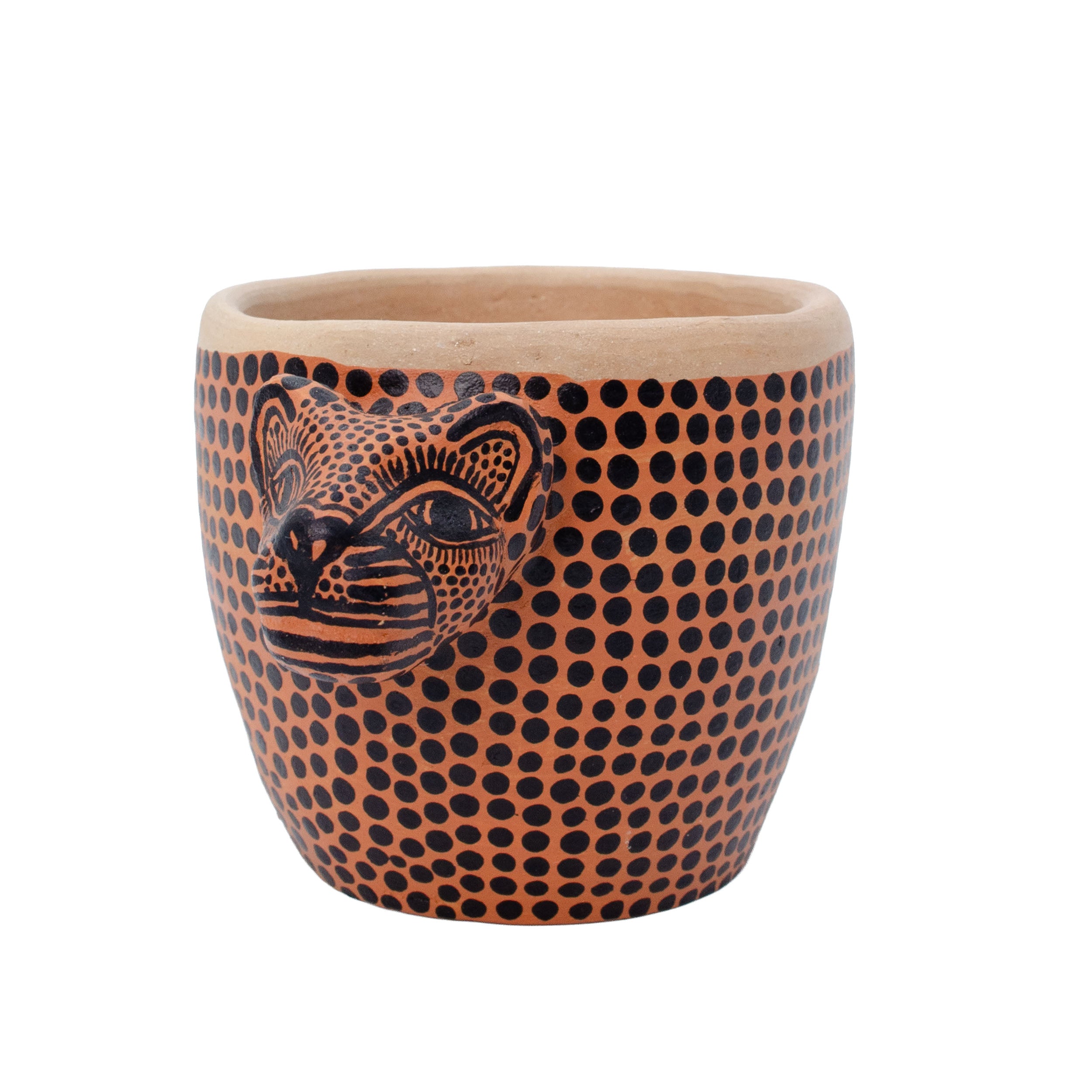 Jaguar Handcrafted Clay Salsa Bowl