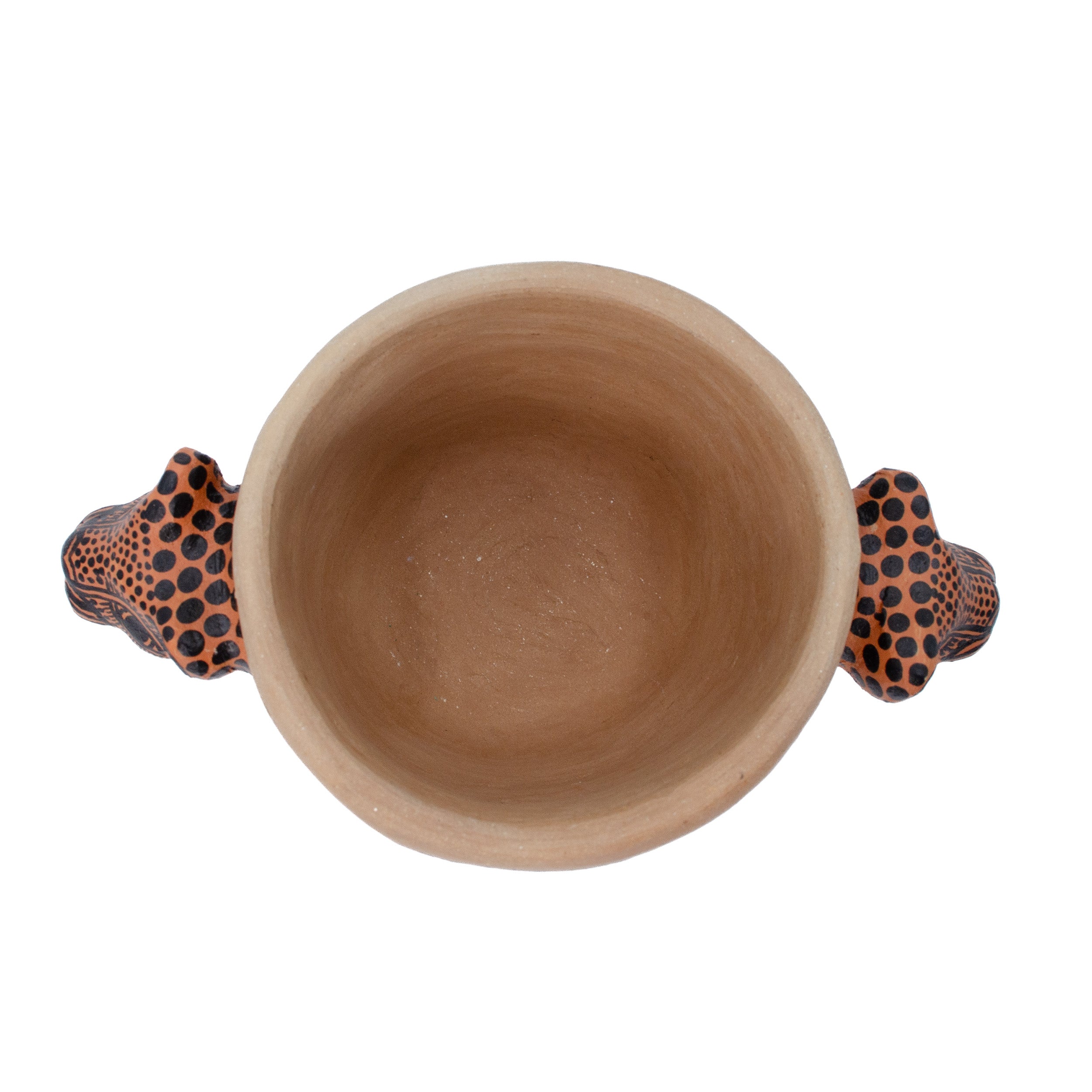 Jaguar Handcrafted Clay Salsa Bowl