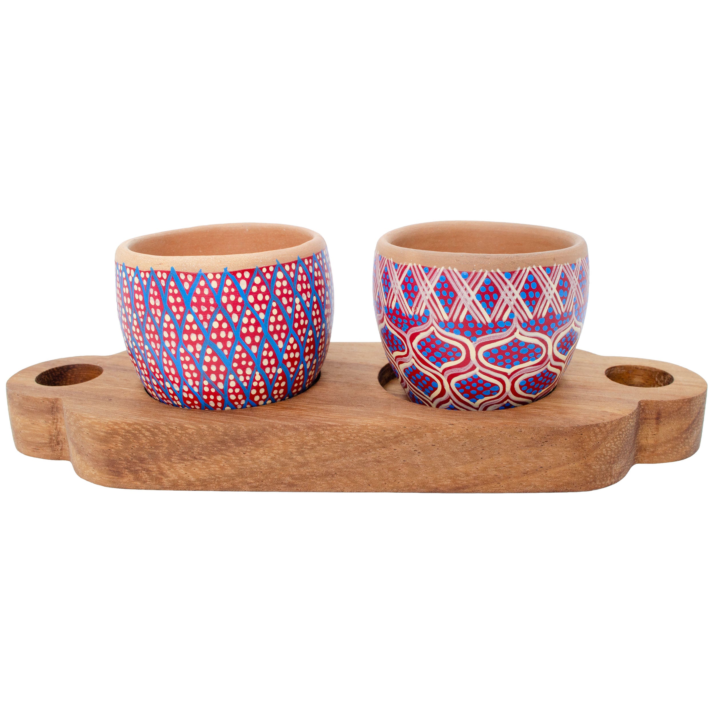 3 Piece Entertaining Serving Set with Parota Tray