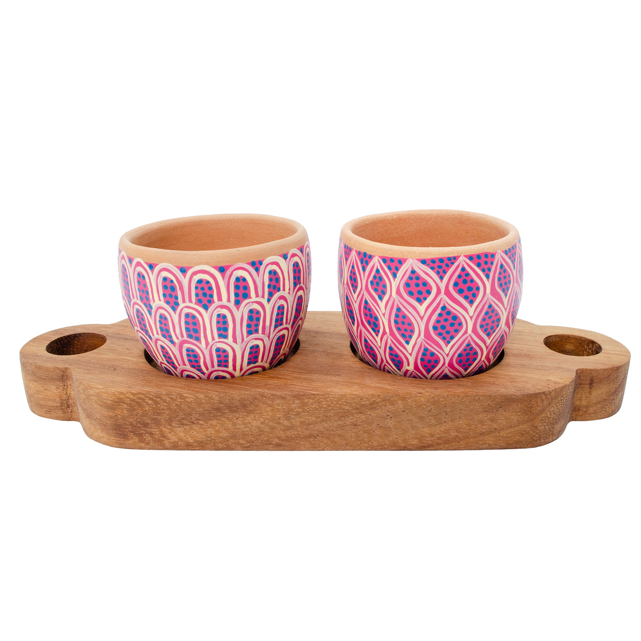 3 Piece Entertaining Serving Set with Parota Tray