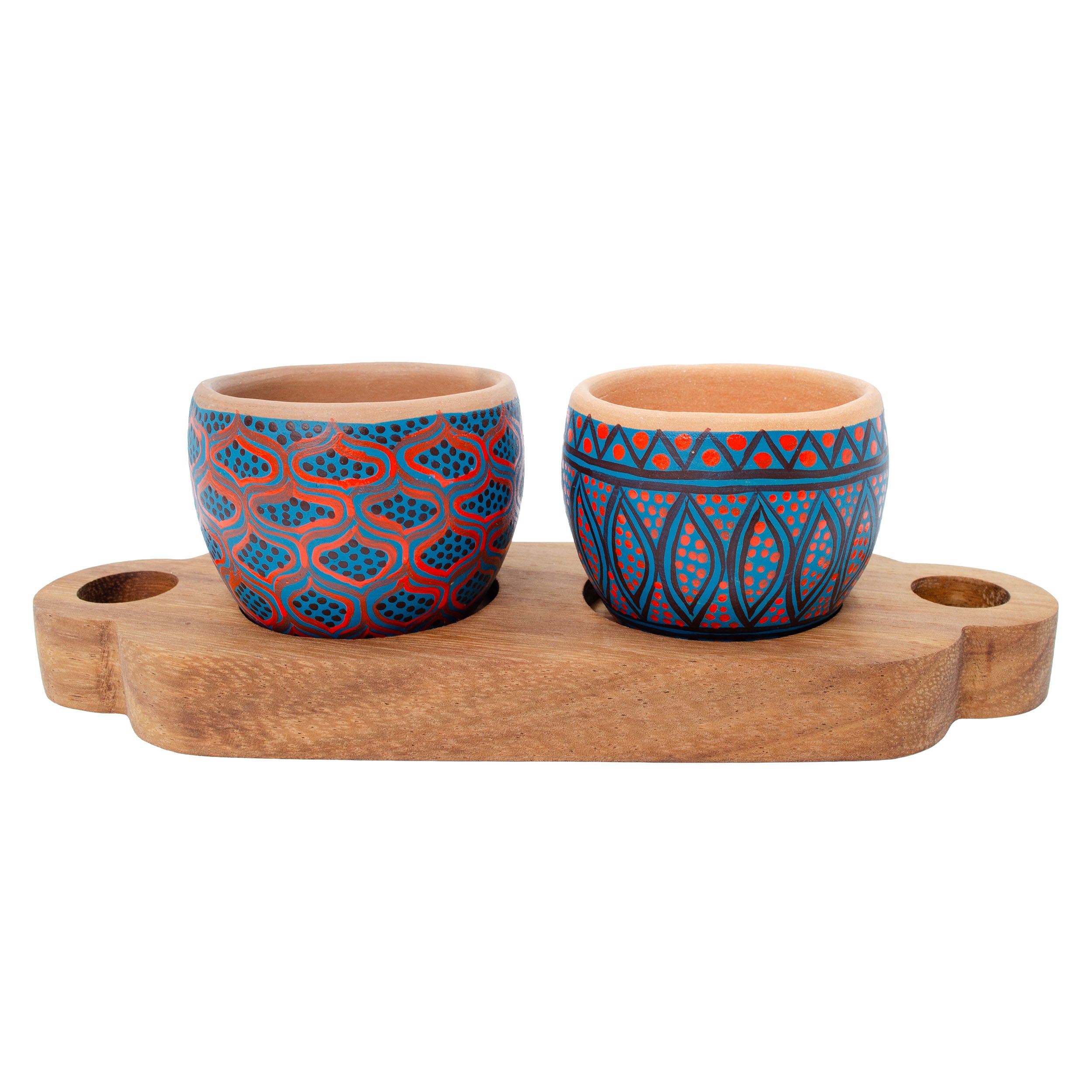 3 Piece Entertaining Serving Set with Parota Tray