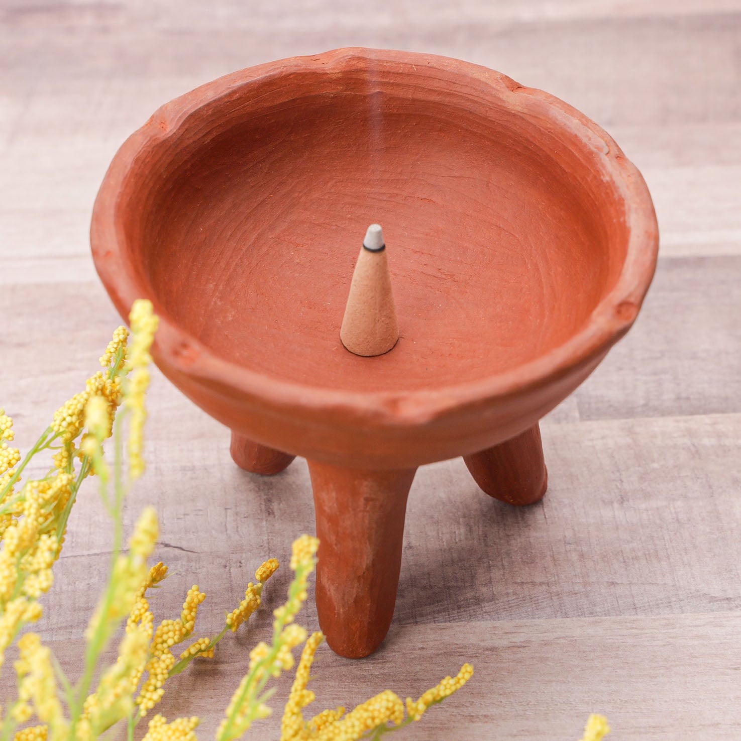 Red Clay Terracotta Copalera, Incense Burner