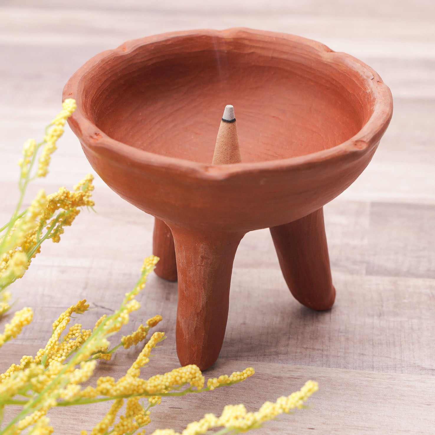 Red Clay Terracotta Copalera, Incense Burner