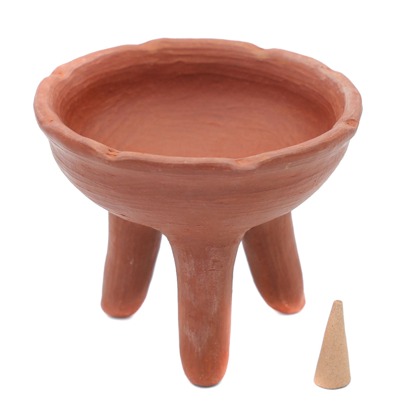 Red Clay Terracotta Copalera, Incense Burner