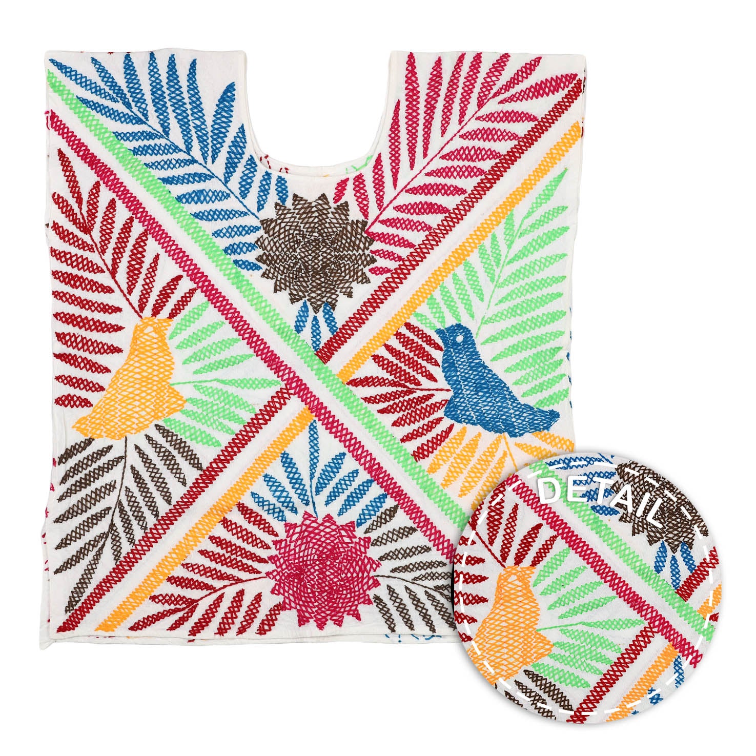 Stitched Palmita Hand-Embroidered Blouse