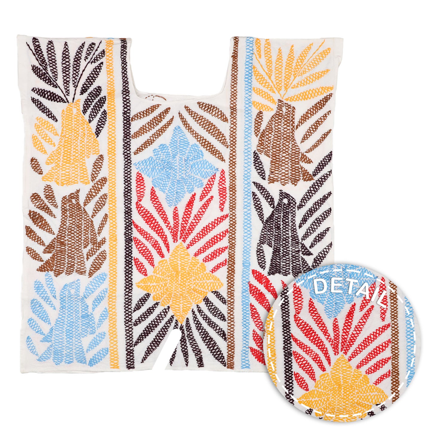 Stitched Palmita Hand-Embroidered Blouse