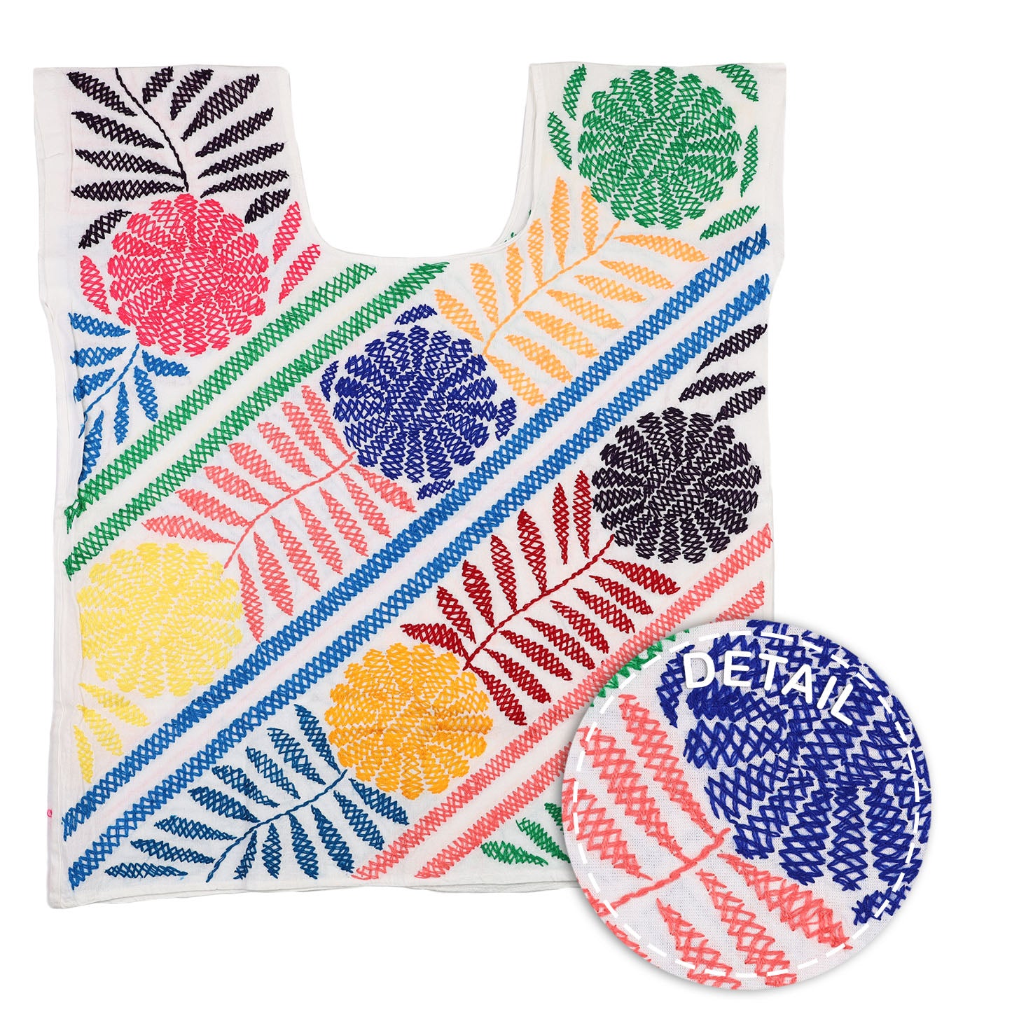 Stitched Palmita Hand-Embroidered Blouse