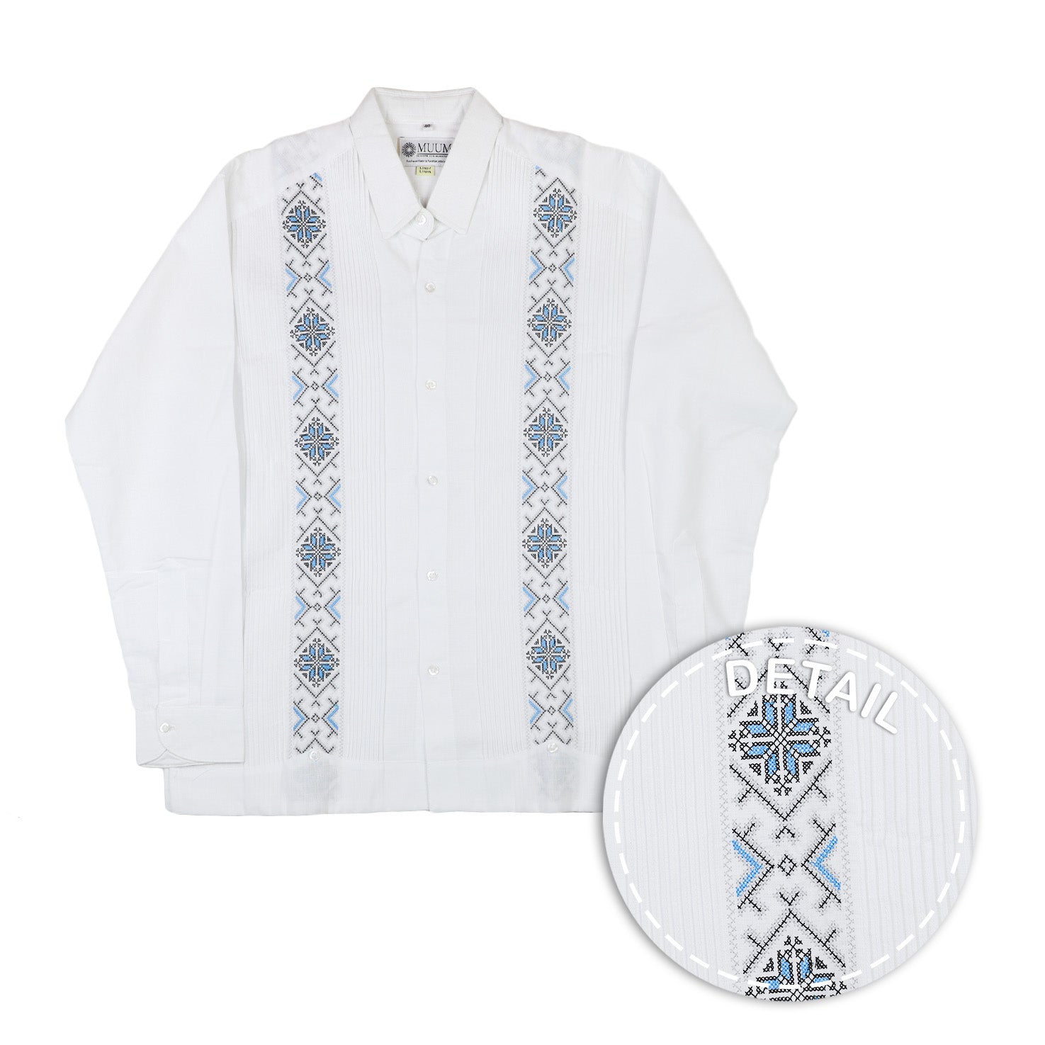 Cenote Embroidered Guayabera